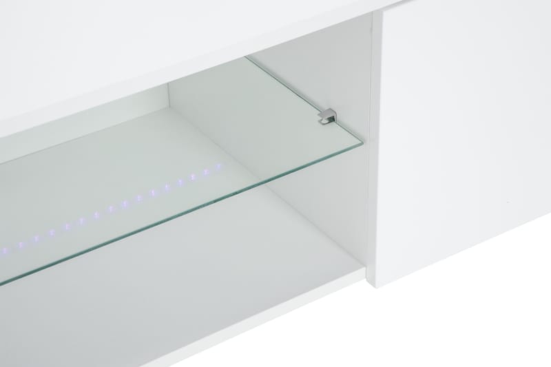 Tv-Bänk Laritstorp 200 cm LED-Belysning - Vit - Möbler - TV- & Mediamöbler - TV bänk & mediabänk