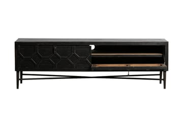 TV-bänk Legros 160 cm - Svart - Möbler - TV- & Mediamöbler - TV bänk & mediabänk