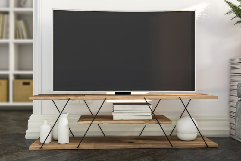 TV-bänk Ljusfors 120 cm - Valnöt - Möbler - TV- & Mediamöbler - TV bänk & mediabänk