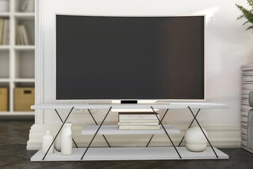 TV-bänk Ljusfors 120 cm - Vit - Möbler - TV- & Mediamöbler - TV bänk & mediabänk