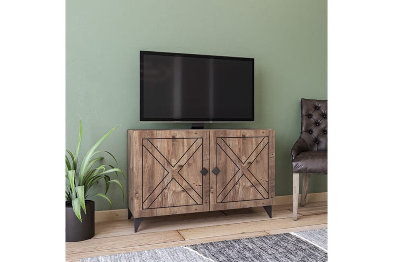 TV-Bänk Loughran 100 cm - Trä|Natur - Möbler - TV- & Mediamöbler - TV bänk & mediabänk