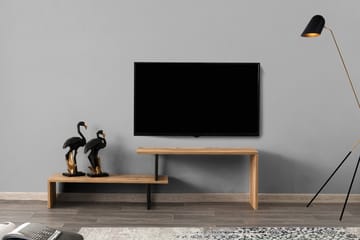TV-Bänk Lundtorp 120 cm - Svart|Brun - Möbler - TV- & Mediamöbler - TV bänk & mediabänk