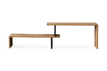 TV-Bänk Lundtorp 120 cm - Svart|Brun - Möbler - TV- & Mediamöbler - TV bänk & mediabänk