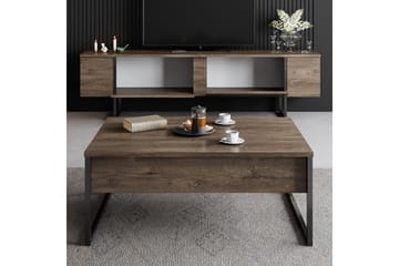 Tv-bänk Luxe 180x50 cm Brun/Svart - Hanah Home - Möbler - TV- & Mediamöbler - TV bänk & mediabänk