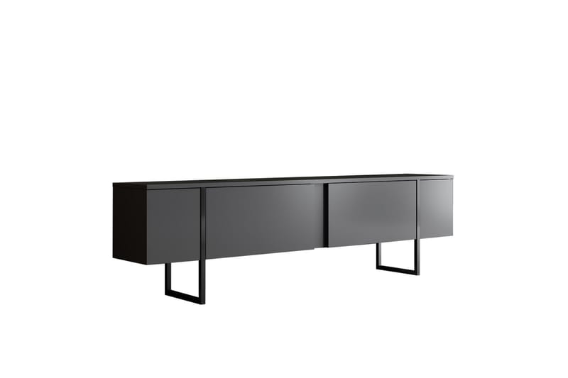 Tv-bänk Luxe 180x50 cm Svart - Hanah Home - TV bänk & mediabänk