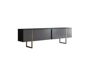 Tv-bänk Luxe 180x50 cm Svart/Guld