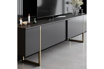 Tv-bänk Luxe 180x50 cm Svart/Guld - Hanah Home - Möbler - TV- & Mediamöbler - TV bänk & mediabänk