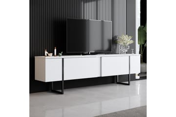 Tv-bänk Luxe 180x50 cm Vit/Svart - Hanah Home - Möbler - TV- & Mediamöbler - TV bänk & mediabänk