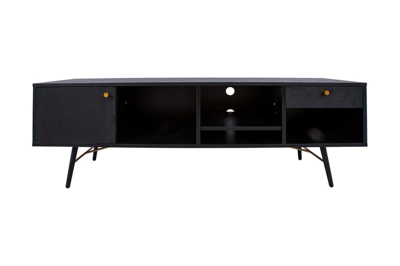 Tv-Bänk Luxemburg Svart/Koppar - Möbler - TV- & Mediamöbler - TV bänk & mediabänk