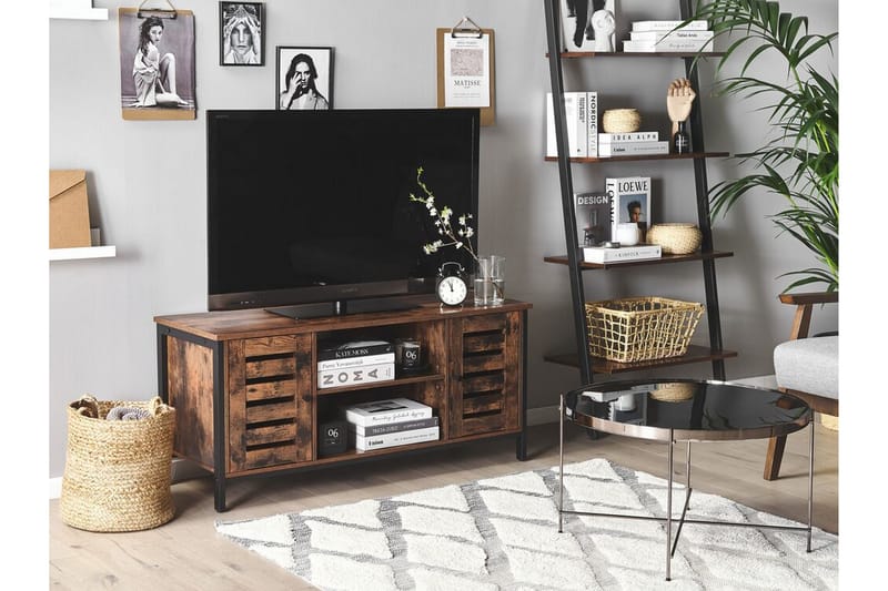 TV-bänk mörkbrun 110 cm VILSECK - Trä/natur - Möbler - TV- & Mediamöbler - TV bänk & mediabänk