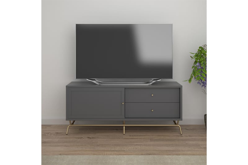 Tv-bänk Madion - Grå - Möbler - TV- & Mediamöbler - TV bänk & mediabänk