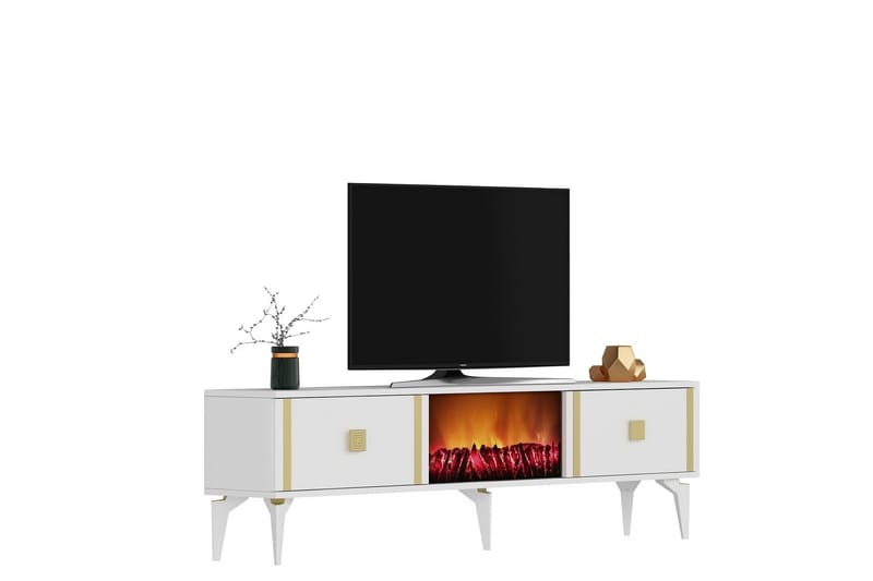 Tv-bänk Male 150 cm - Guld - TV bänk & mediabänk