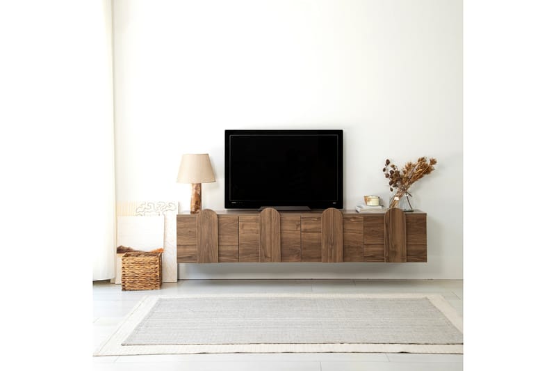 Tv-bänk Malpani 180 cm - Valnöt - Möbler - TV- & Mediamöbler - TV bänk & mediabänk