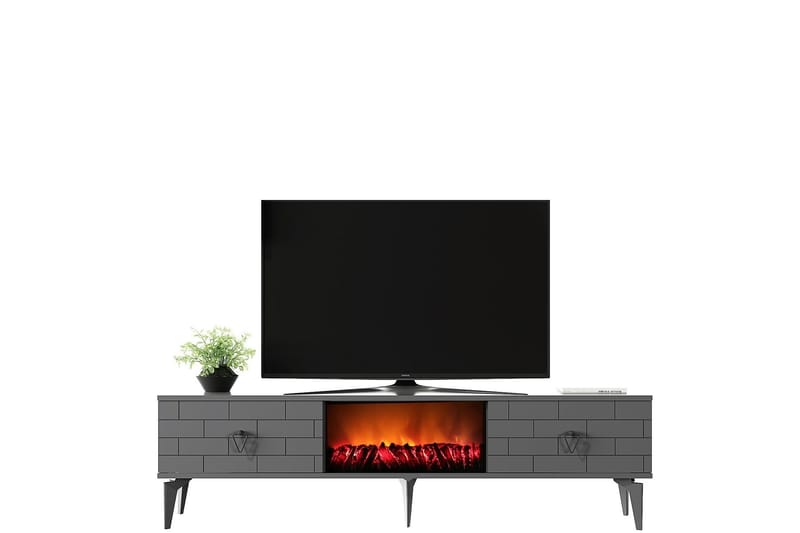 Tv-bänk Mangla 150 cm - Antracit - Möbler - TV- & Mediamöbler - TV bänk & mediabänk