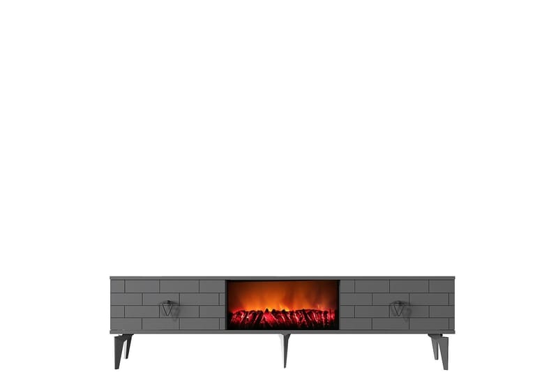 Tv-bänk Mangla 150 cm - Antracit - Möbler - TV- & Mediamöbler - TV bänk & mediabänk