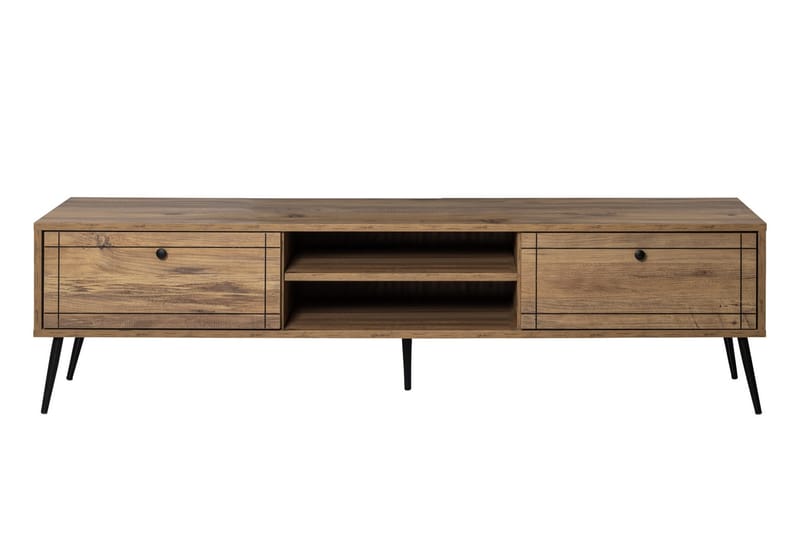 Tv-bänk Manit 180 cm - Brun/Svart - Möbler - TV- & Mediamöbler - TV bänk & mediabänk