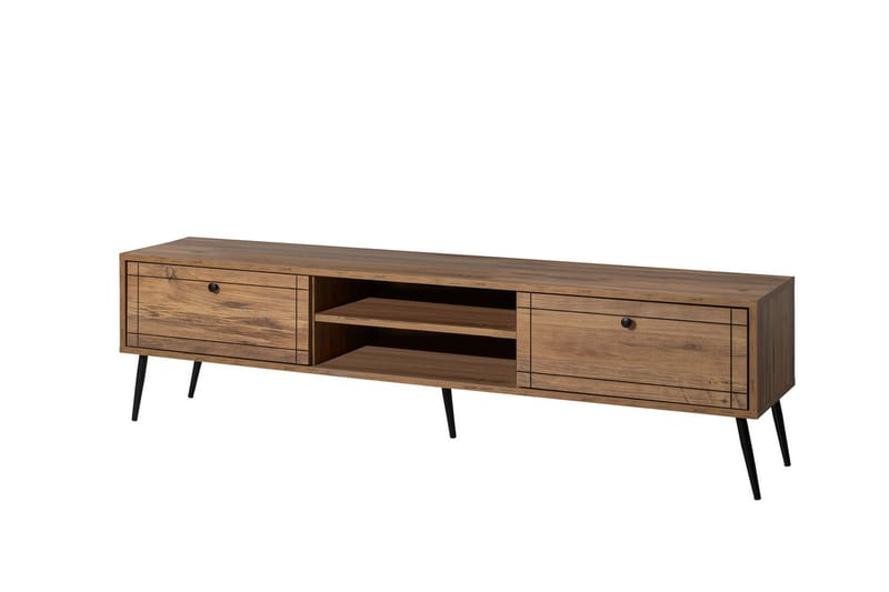 Tv-bänk Manit 180 cm - Brun/Svart - Möbler - TV- & Mediamöbler - TV bänk & mediabänk