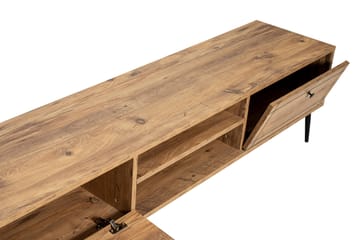 Tv-bänk Manit 180 cm - Brun/Svart - Möbler - TV- & Mediamöbler - TV bänk & mediabänk