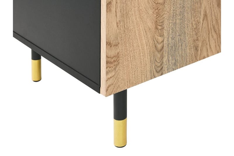 TV-bänk Maryneal 150x40 cm - Svart/Ljust Trä - Möbler - TV- & Mediamöbler - TV bänk & mediabänk
