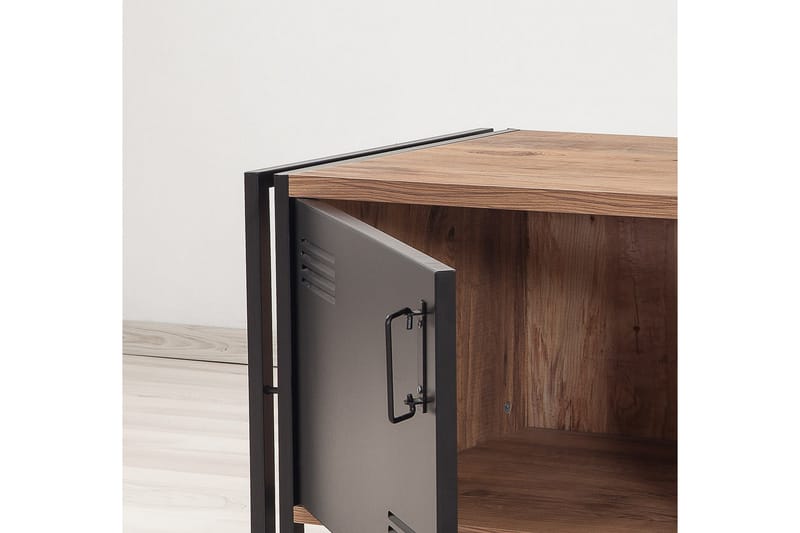 Tv-bänk Masako 130 cm - Trä|Svart - Möbler - TV- & Mediamöbler - TV bänk & mediabänk