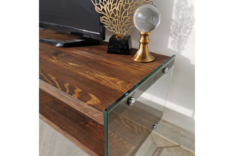 TV-Bänk Merkwan 120 cm - Valnöt - Möbler - TV- & Mediamöbler - TV bänk & mediabänk