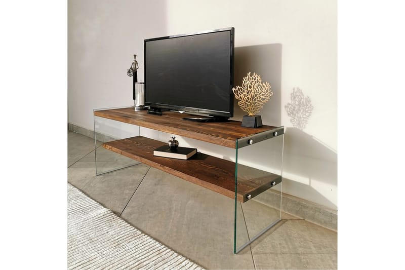 TV-Bänk Merkwan 120 cm - Valnöt - Möbler - TV- & Mediamöbler - TV bänk & mediabänk
