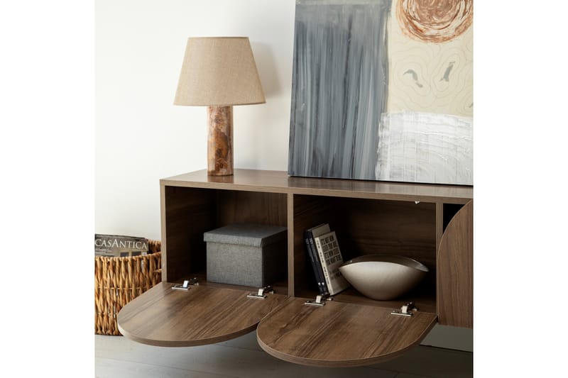 Tv-bänk Mesta 180 cm - Valnöt - Möbler - TV- & Mediamöbler - TV bänk & mediabänk