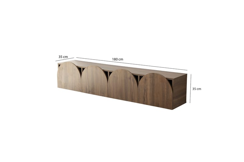 Tv-bänk Mesta 180 cm - Valnöt - Möbler - TV- & Mediamöbler - TV bänk & mediabänk