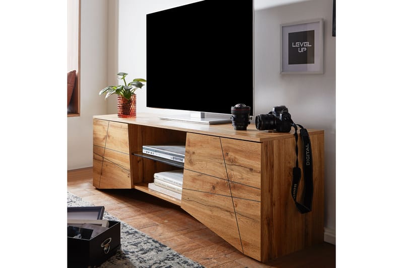 Tv-bänk Mexus 50x160 cm Rektangulär - Brun - Möbler - TV- & Mediamöbler - TV bänk & mediabänk
