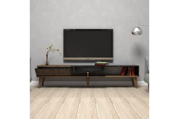Tv-bänk Milanda 180 cm - Mörkbrun/Svart - Möbler - TV- & Mediamöbler - TV bänk & mediabänk