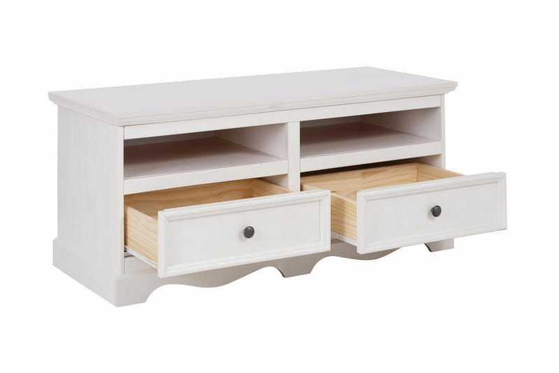 TV-bänk Moana 120 cm - Vit - Möbler - TV- & Mediamöbler - TV bänk & mediabänk