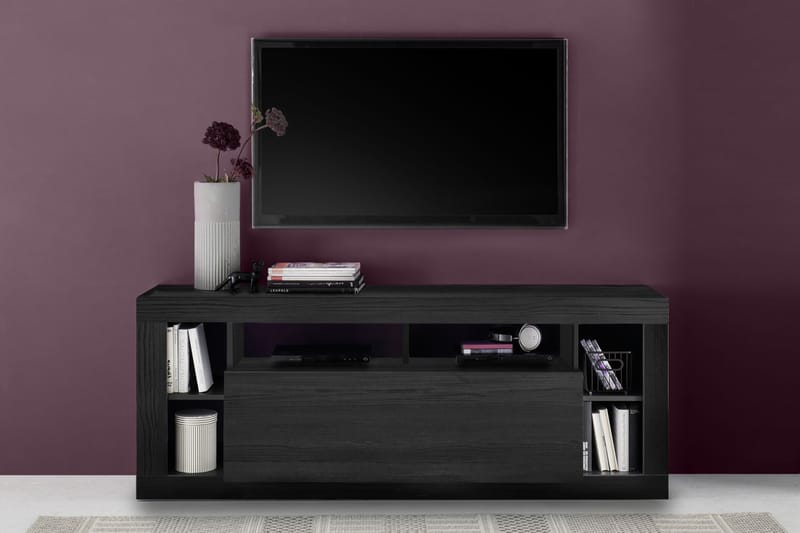 Tv-bänk Mowbray 42x172x66 cm - Svart - TV bänk & mediabänk