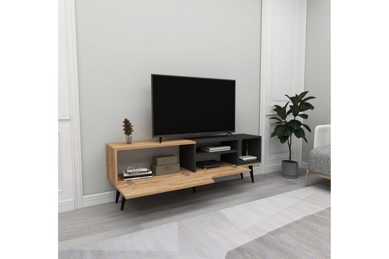 Tv-bänk Mul 150 cm - Brun/Antracit - Möbler - TV- & Mediamöbler - TV bänk & mediabänk