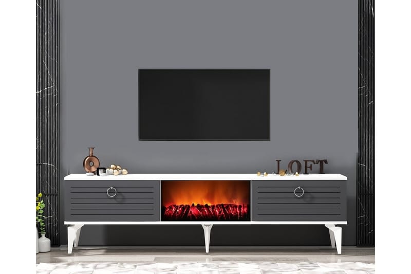 Tv-bänk Mula 150 cm - Antracit - Möbler - TV- & Mediamöbler - TV bänk & mediabänk