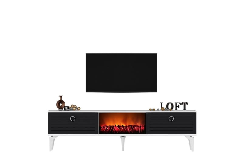 Tv-bänk Mula 150 cm - Antracit - Möbler - TV- & Mediamöbler - TV bänk & mediabänk