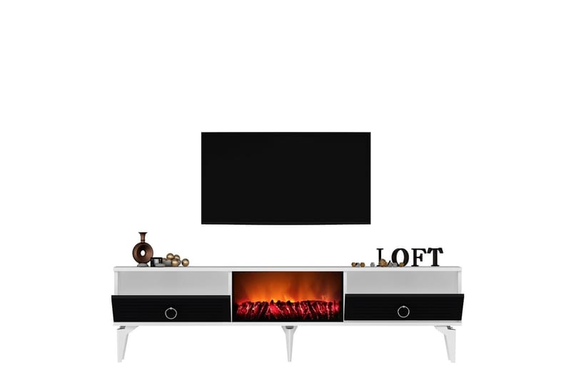 Tv-bänk Mula 150 cm - Antracit - Möbler - TV- & Mediamöbler - TV bänk & mediabänk