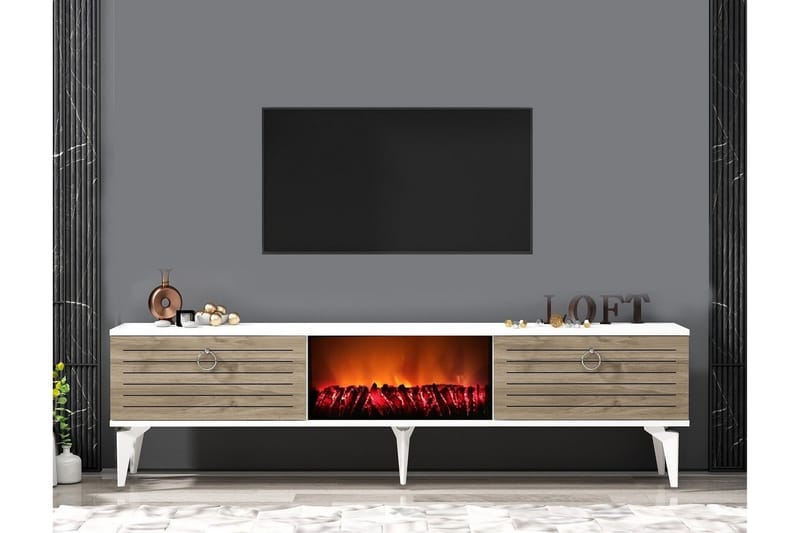 Tv-bänk Mula 150 cm - Valnöt - Möbler - TV- & Mediamöbler - TV bänk & mediabänk