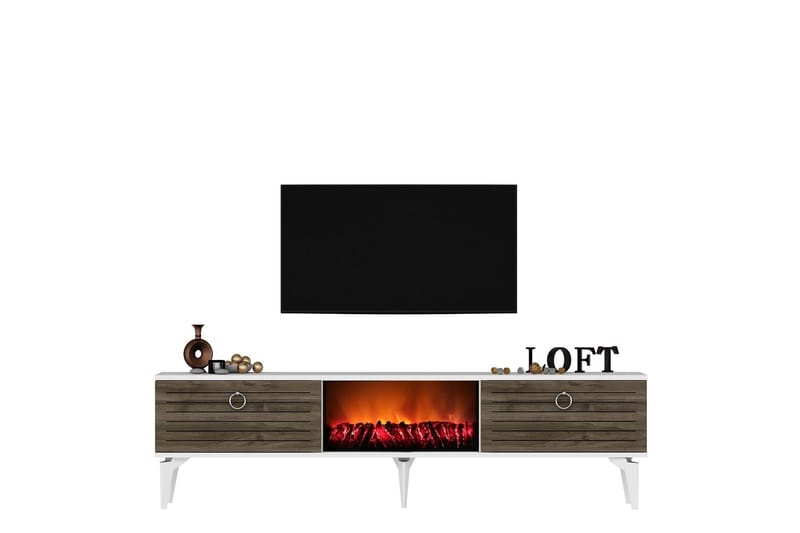 Tv-bänk Mula 150 cm - Valnöt - Möbler - TV- & Mediamöbler - TV bänk & mediabänk