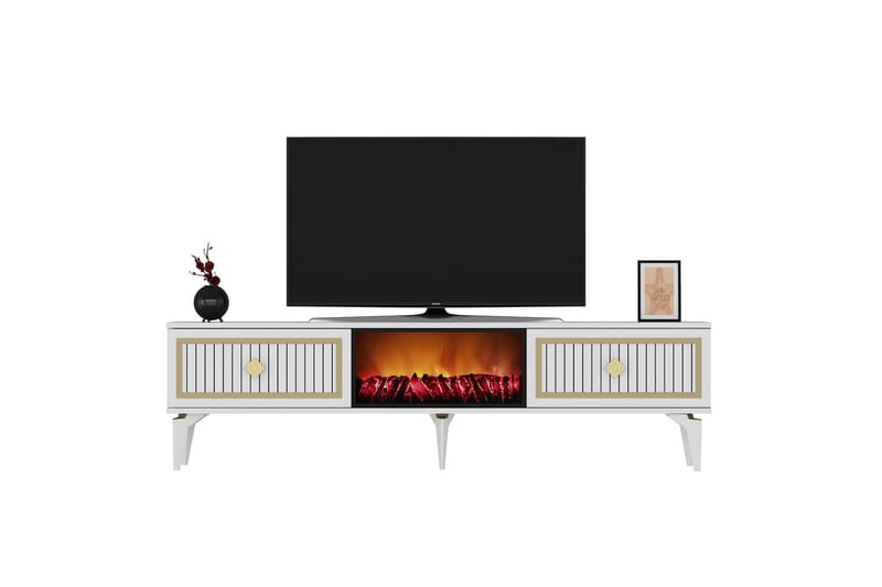 Tv-bänk Munda 150 cm - Guld - Möbler - TV- & Mediamöbler - TV bänk & mediabänk