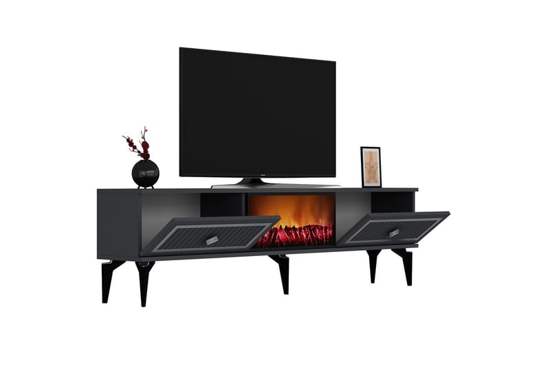 Tv-bänk Munda 150 cm - Silver - Möbler - TV- & Mediamöbler - TV bänk & mediabänk