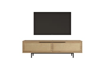 Tv-bänk Munish 160 cm - Ek/Valnöt - Möbler - TV- & Mediamöbler - TV bänk & mediabänk