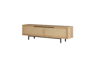 Tv-bänk Munish 160 cm - Ek/Valnöt - Möbler - TV- & Mediamöbler - TV bänk & mediabänk