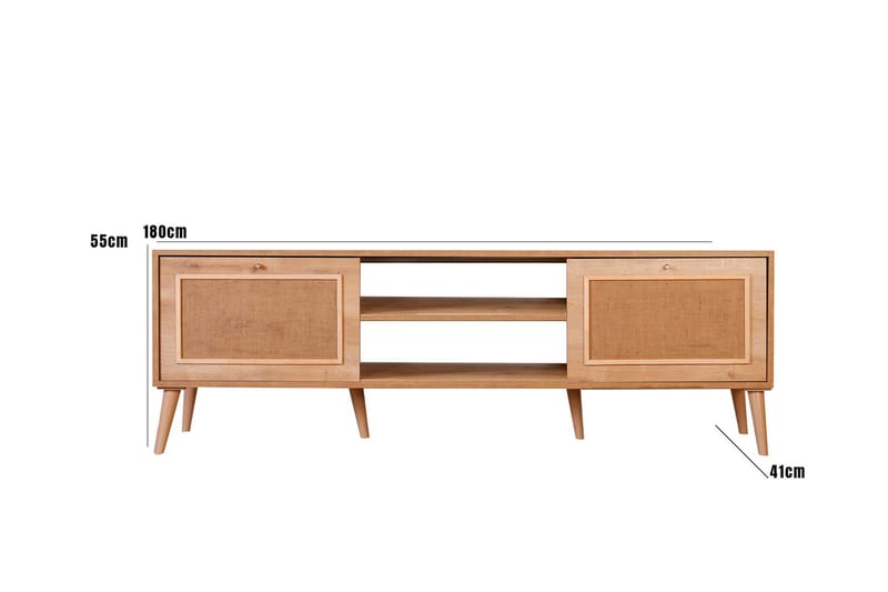 Tv-bänk Munnia 180 cm - Ek - Möbler - TV- & Mediamöbler - TV bänk & mediabänk