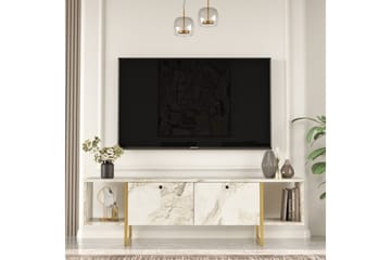 Tv-bänk Mushir 160 cm - Vit - Möbler - TV- & Mediamöbler - TV bänk & mediabänk