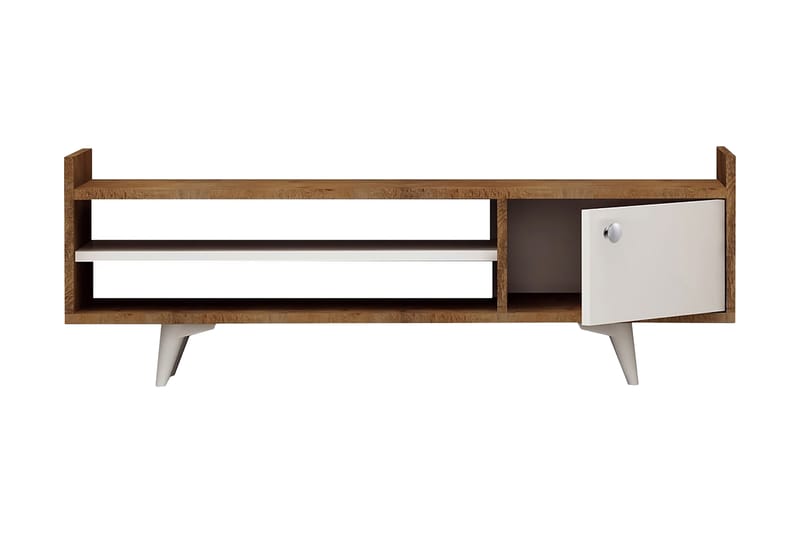 Tv-bänk Naidaj 120 cm - Trä|Vit - Möbler - TV- & Mediamöbler - TV bänk & mediabänk