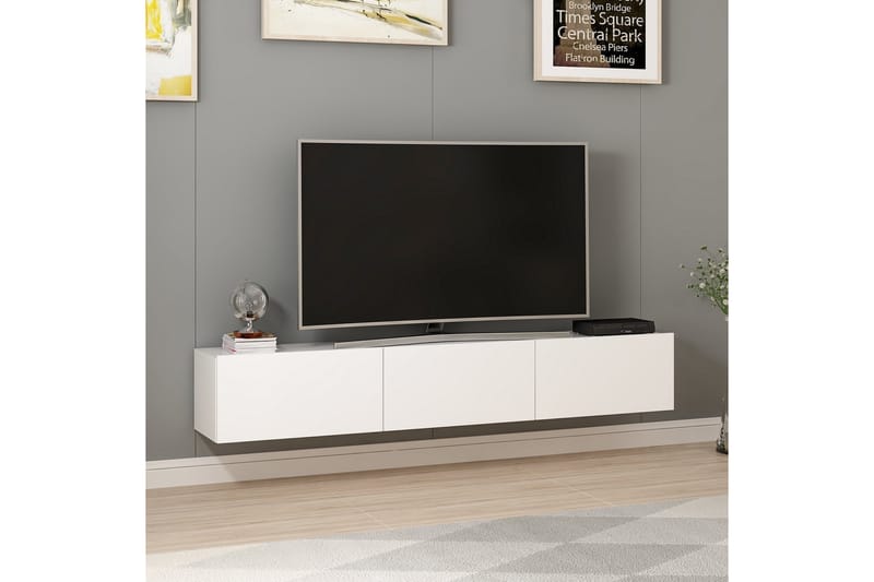 Tv-bänk Nako 180 cm - Vit - Möbler - TV- & Mediamöbler - TV bänk & mediabänk