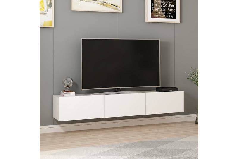 Tv-bänk Nako 180 cm - Vit - TV bänk & mediabänk