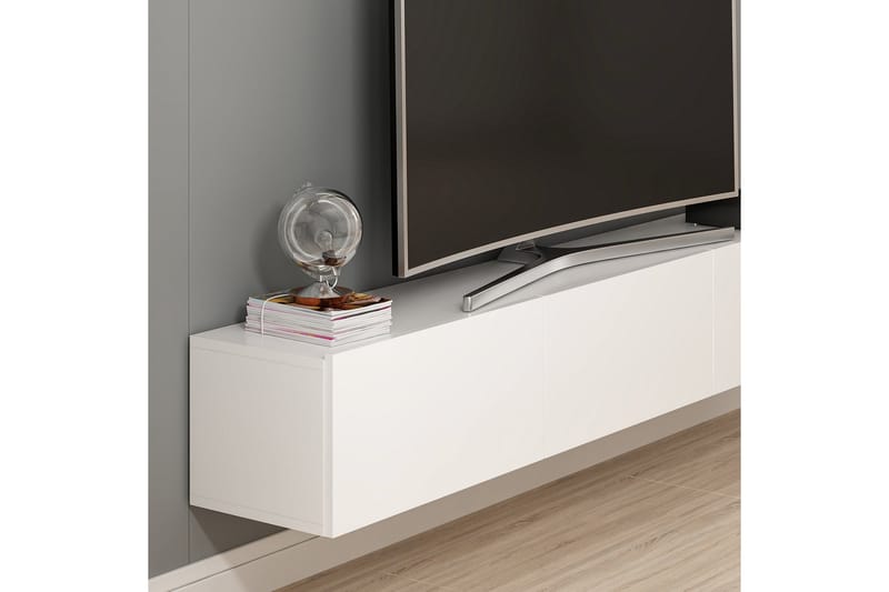 Tv-bänk Nako 180 cm - Vit - Möbler - TV- & Mediamöbler - TV bänk & mediabänk