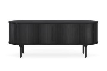 TV-bänk Neandir 150x45 cm Massiv Ek - Svart - Möbler - TV- & Mediamöbler - TV bänk & mediabänk