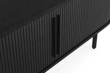 TV-bänk Neandir 150x45 cm Massiv Ek - Svart - Möbler - TV- & Mediamöbler - TV bänk & mediabänk